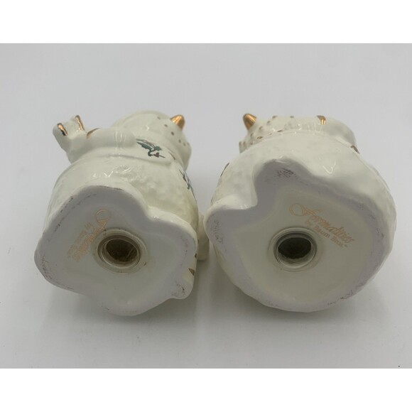 Baum Bros. Set of 2 Mr & Mrs Snowman Salt and Pepper Shakers. Christmas - Picture 6 of 9